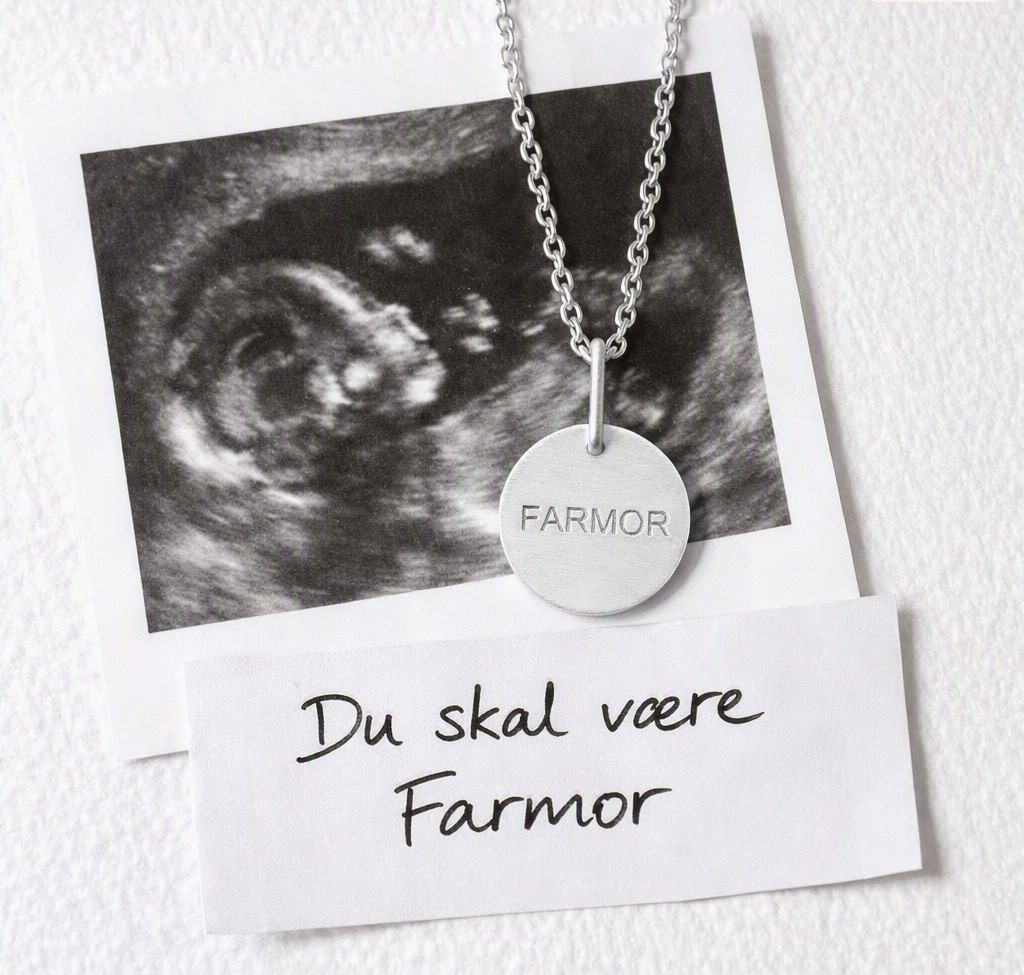 Farmor Halskæde i Sølv – Gave til Farmor - Billede 4
