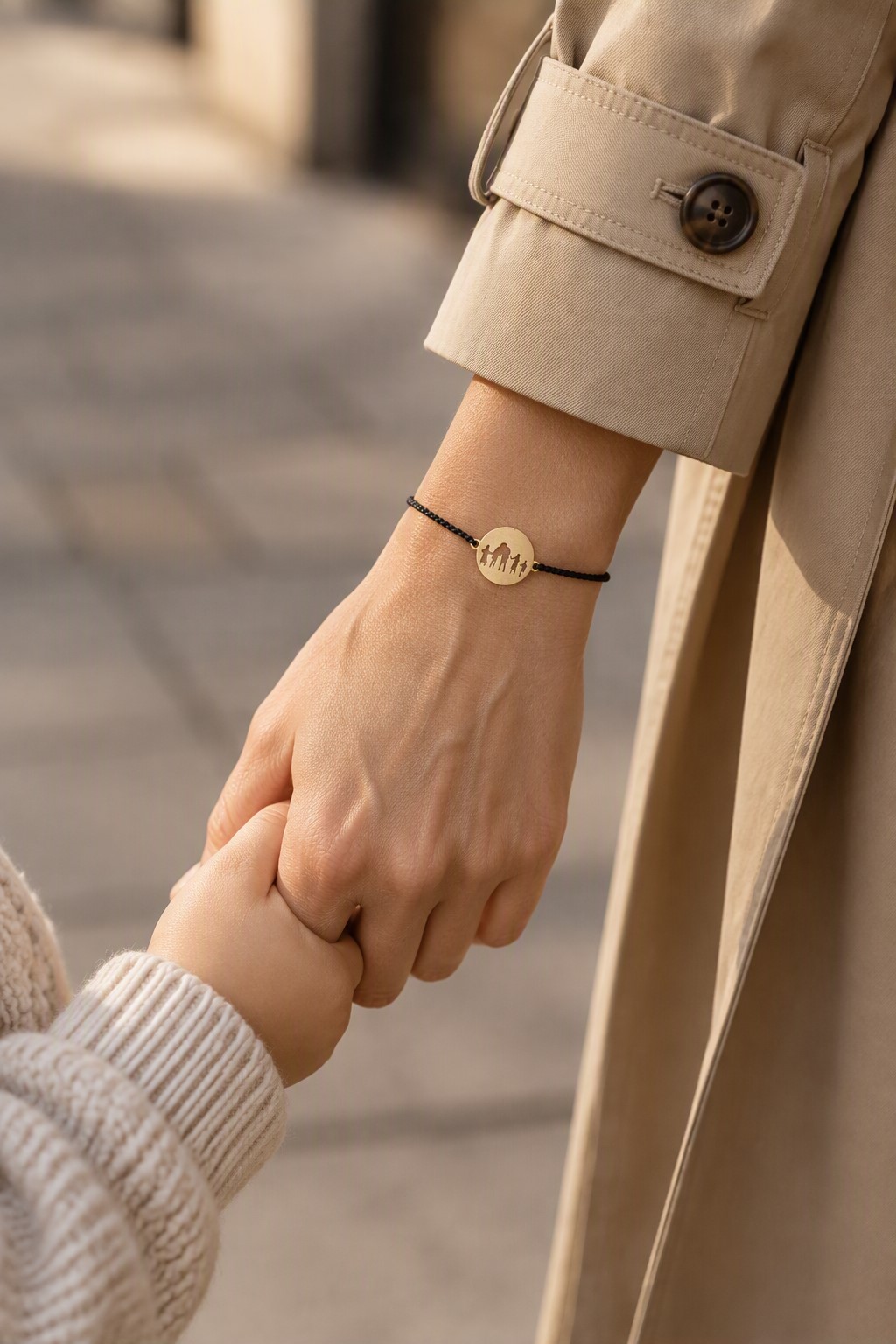 Familie armbånd med silhuet af familie - Billede 2