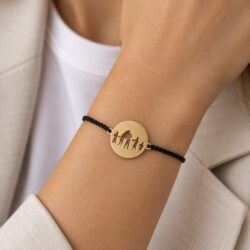 Familie armbånd med silhuet af familie